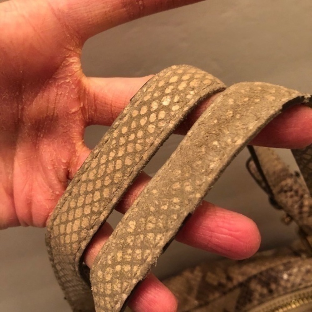 Michael kors snakeskin python embossed leather bag - image 13